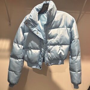 Light Blue Puffer Jacket